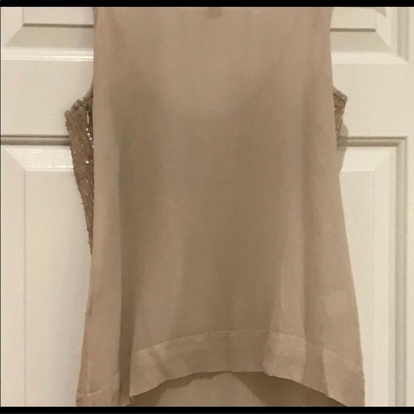 J. Crew Lightly Sequined Beige/Gold Top🌟Size 2 - Picture 9 of 14